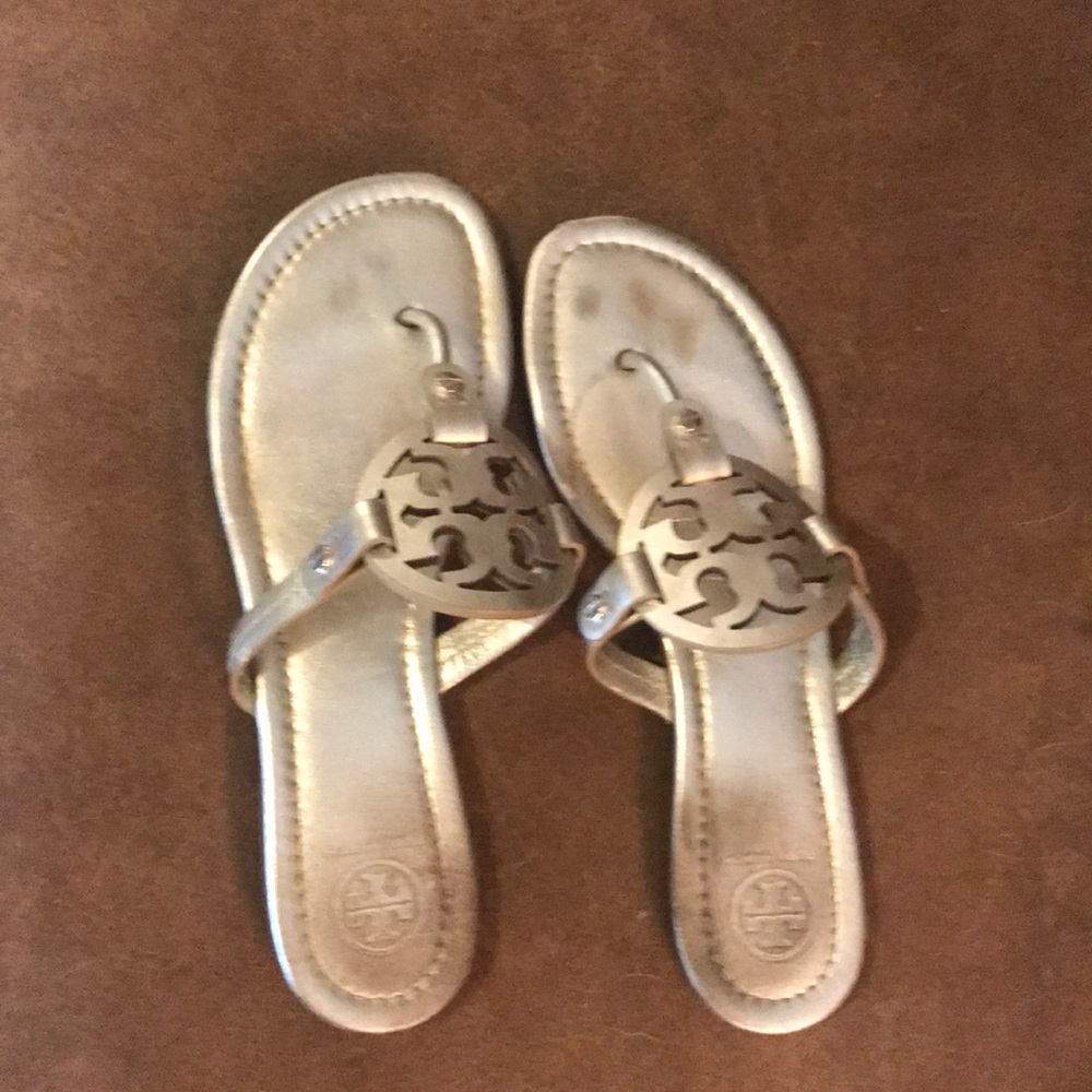Tory Burch Gold Miller Sandals